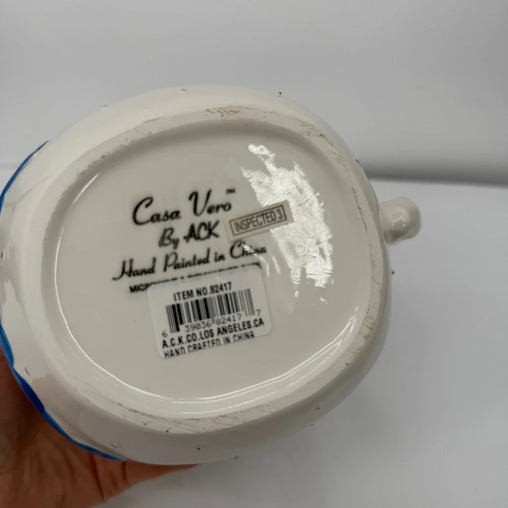Casa‎ Vero by ACK Ceramic Chicken Hand Painted Farmhouse Kitchen Canister